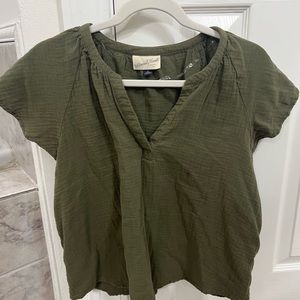Universal Thread Forest Green Blouse, Size Medium